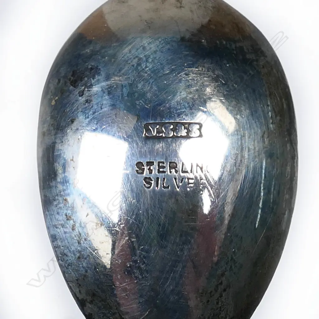 Joseph Swindell & Sons silver and greenstone six coffee spoon set, Image 1++